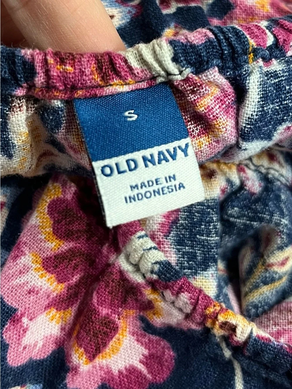Old Navy waist-defined linen blend dress size small - Picture 8 of 9